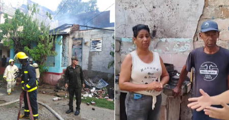 Piden ayuda para familia que perdió su casa en un incendio en Guantánamo