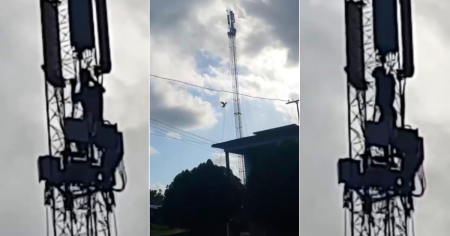 Joven sube a torre de ETECSA en Isla de la Juventud en aparente intento de suicidio