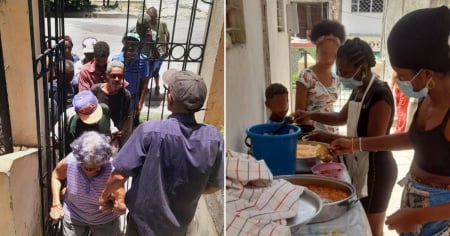 Emotivo: Párroco logra alimentar a 310 personas en Santiago de Cuba pese a apagones y escasez de agua