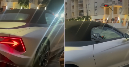 Captan en Cuba uno de los autos eléctricos más modernos del mundo y deja a todos boquiabiertos