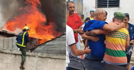 Chofer de bomberos terminó hospitalizado tras fuerte incendio en Manzanillo