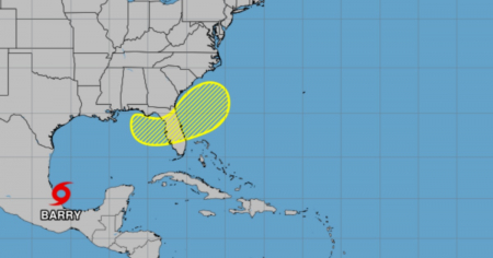 Se forma la tormenta tropical Barry en el golfo de México