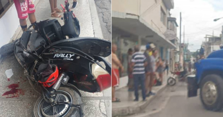 Motorista resulta herido tras accidente con camión en Holguín