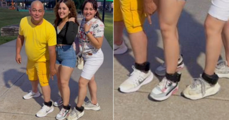 ICE coloca grilletes a cubanos y ellos reaccionan con humor 
