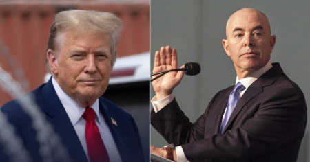 Trump sugiere arresto de Mayorkas por políticas migratorias de la era Biden: “Lo que hizo va más allá de la incompetencia”