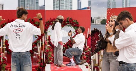 "Do you love me?": Así fue la romántica propuesta de matrimonio del influencer Carnota a su novia Laura Lezcano