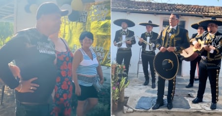 ¡Así reaccionó! Cubano recibe mariachis en su cumpleaños en Cuba gracias a su hermana