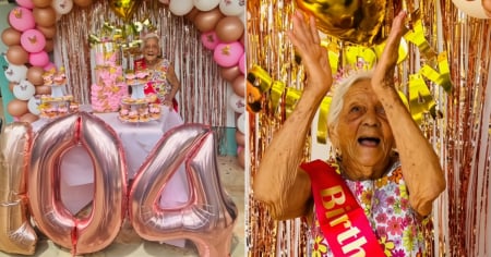Así gozó una abuela cubana en su fiesta de cumpleaños por sus 104 con mariachi y mucho baile: "Tenemos a mima para rato"