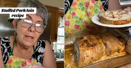 Abuela cubana en Miami comparte su receta de lomo de cerdo relleno 