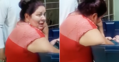 Se lo llevaron escondido dentro de un cesto: Así conoció a su nieto de 4 meses en Cuba