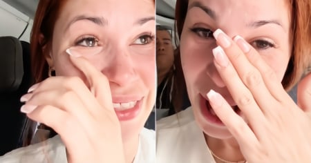 ¡No pudo contener las lágrimas! Lo que vivió esta cubana en el avión al regresar a Holguín después de tres años