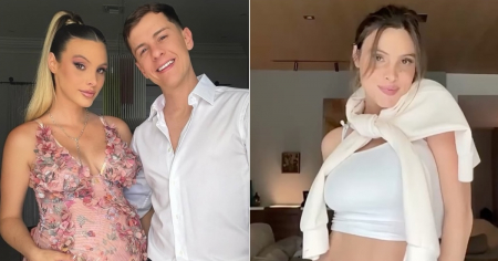 Lele Pons enseña cómo quedó su cuerpo tras convertirse en mamá y Guaynaa reacciona entre suspiros