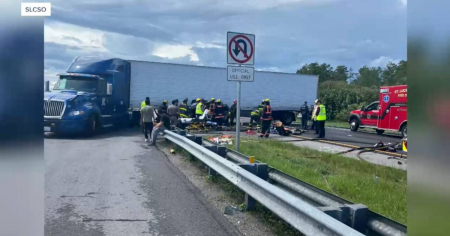 Camionero mata a tres personas tras giro prohibido en autopista de Florida y es detenido por ICE