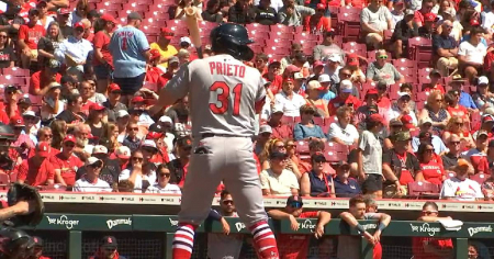 Sueño cumplido: César Prieto conecta su primer hit en Grandes Ligas