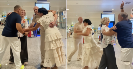 ¡Así somos los cubanos! Arman rueda de casino en medio de un aeropuerto y conquistan TikTok