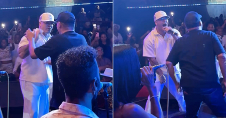 El Capri estalló: Manolín “El Médico de la Salsa” sube a Yomil a la tarima y cantan juntos “Arriba de la bola”