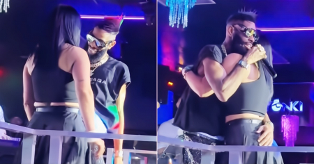 El Yonki sorprende a todos con este precioso momento con su esposa en pleno concierto