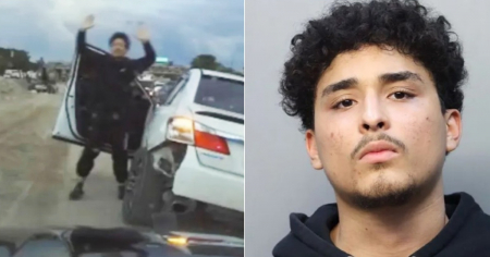 Impactante video muestra a joven de Hialeah intentando huir de la policía por la I-95: ¿Por qué lo hizo?