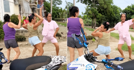 Bailan reparto en plena calle de Cuba: “Cuba está oscura, sin comida, pero la gozadera no se apaga”