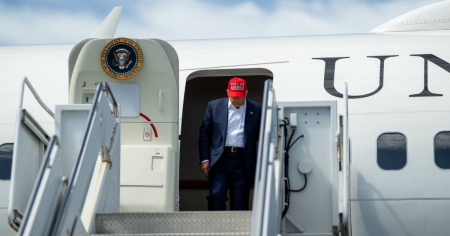 Susto en Florida: Servicio Secreto halla un puesto sospechoso con vista directa al Air Force One de Trump