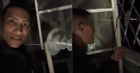 Cubano muestra la antena casera con la que tuvo señal a internet en medio del huracán Melissa