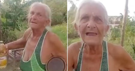 "Mi revolución no me la quita nadie": anciana cubana en Holguín al recibir ayuda organizada por un cubano en EE.UU.