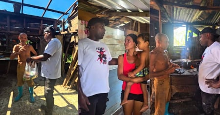 "Es muy triste lo que vi en Guantánamo": Tiktoker cubano entrega donaciones a familias damnificadas