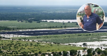 Ministro de Energía confirma daños en parques solares por inundación: “Algunos paneles se dañaron”