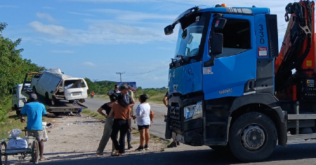Accidente de tránsito en Cárdenas deja seis heridos, uno de ellos de gravedad