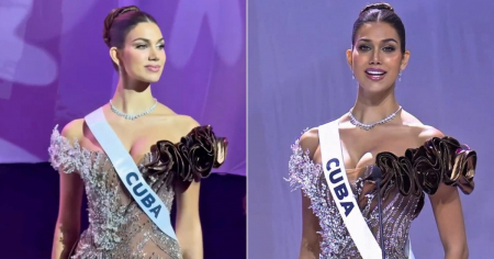 Lina Luaces presume con orgullo su apellido Estefan en ceremonia de Miss Universo 2025