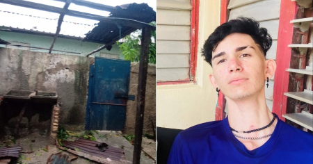 Joven víctima de asalto en Holguín perdió parte del techo de su casa por el huracán Melissa