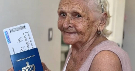 Abuela de 85 años cumple el sueño de salir de Cuba y reencontrarse con su nieta en El Salvador