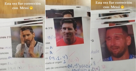 Maestra se vuelve viral por calificar a sus estudiantes con memes de Messi