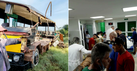 Accidente masivo en Ciego de Ávila deja tres heridos en estado crítico
