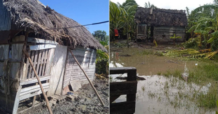 Internacionalista holguinero envía mensaje a Díaz-Canel desde un bohío destruido: “Aquí no ha venido nadie”