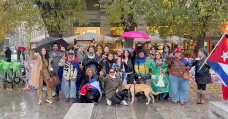 Manifestación en Milán por los presos políticos en Cuba: “Queremos que el mundo vea la verdadera situación de la isla”