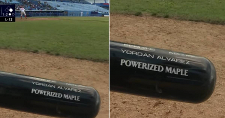 Yordan Álvarez también juega: su bate llega a la Serie Nacional