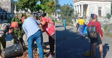 Régimen exhibe limpieza del Cementerio de Colón como “homenaje” por los 506 años de La Habana
