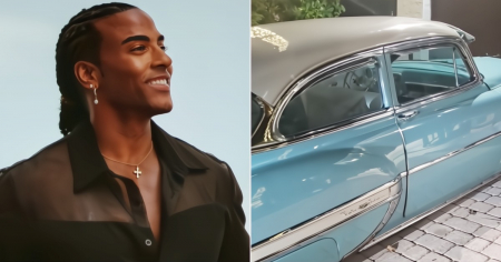 Así es el almendrón que se compró Yotuel, inspirado en los años 50 de Cuba: “Ya lo tengo en casita”