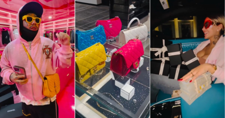 Tekashi 6ix9ine gasta más de 25 mil dólares en bolsas Chanel para su novia cubana