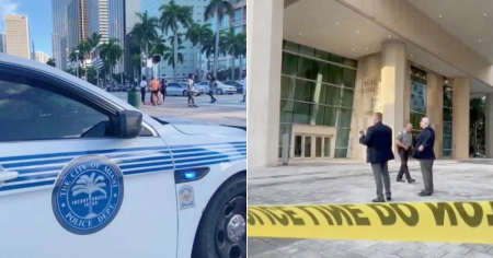 Investigan paquete sospechoso cerca del edificio de la corte federal en Miami 