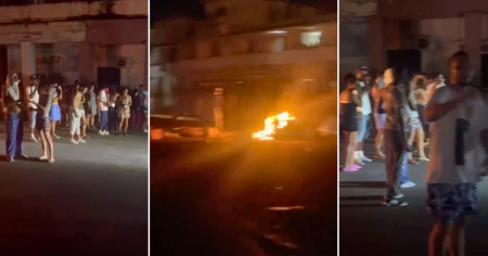 Vecinos de Marianao salen a protestar en medio de apagones