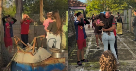 Esperaban solo a su hermano y llegó ella de sorpresa: Así fue el emotivo reencuentro de esta joven con su familia en Cuba