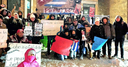 Cubanos protestan en varias ciudades del mundo por la libertad y los derechos humanos