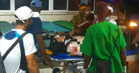 Cinco adultos y tres menores heridos en accidente entre auto y volanta en Guantánamo 