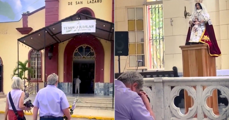 Jefe de misión de EE.UU. en La Habana visita el Rincón de San Lázaro y pide por la libertad de los cubanos