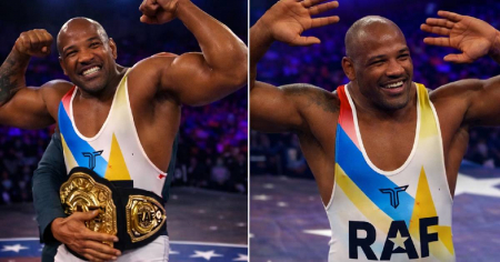 Yoel Romero regresa a la lucha libre y gana otro título a los 48 años