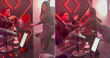 Cuando Tito El Bambino canta "Felina", La Melliza se descontrola: Momentazo en el podcast De La Vida
