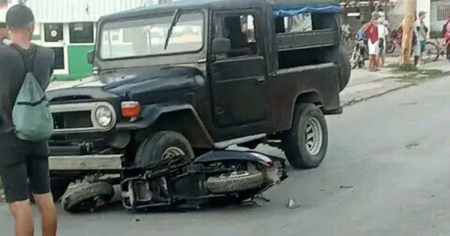 Una persona fallece y otra resulta herida en accidente entre moto y jeep en Marianao