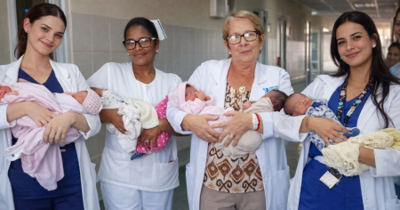 “Alerta de ternura”: Nacen trillizos y mellizos en Hospital González Coro de La Habana